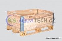 collapsible pallet collar with handels